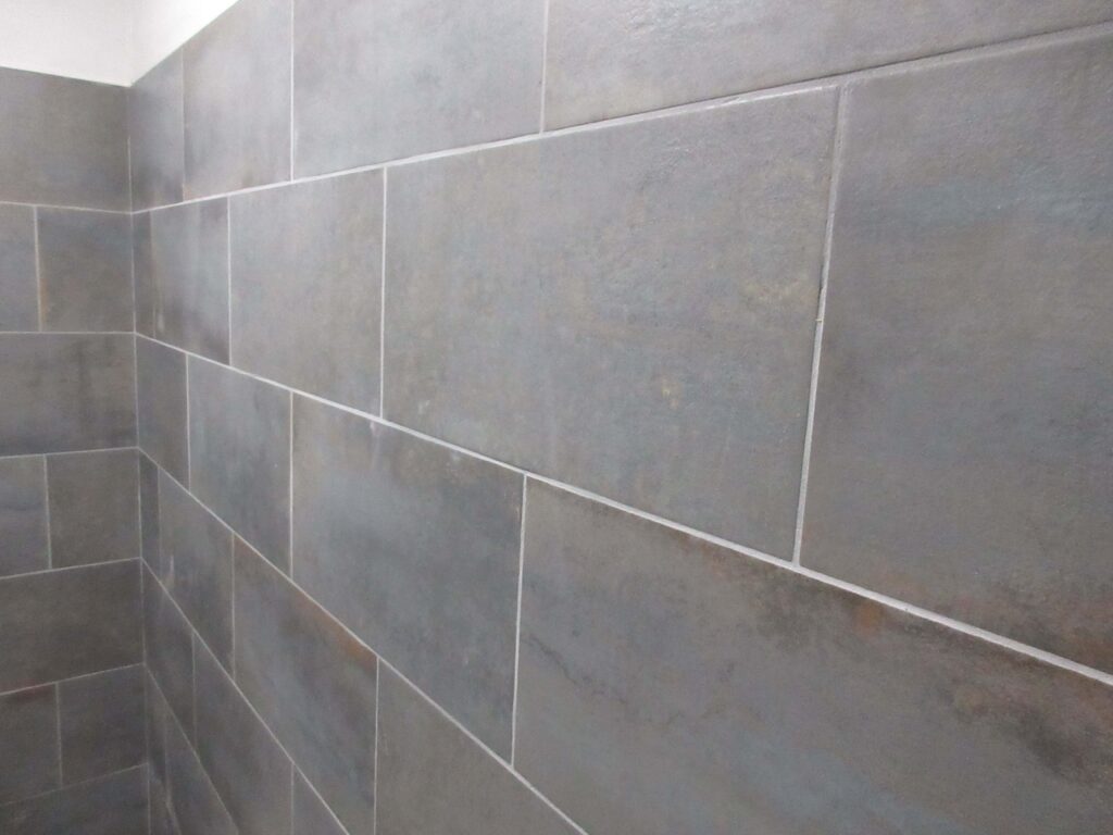 grey marble brick stacked tile