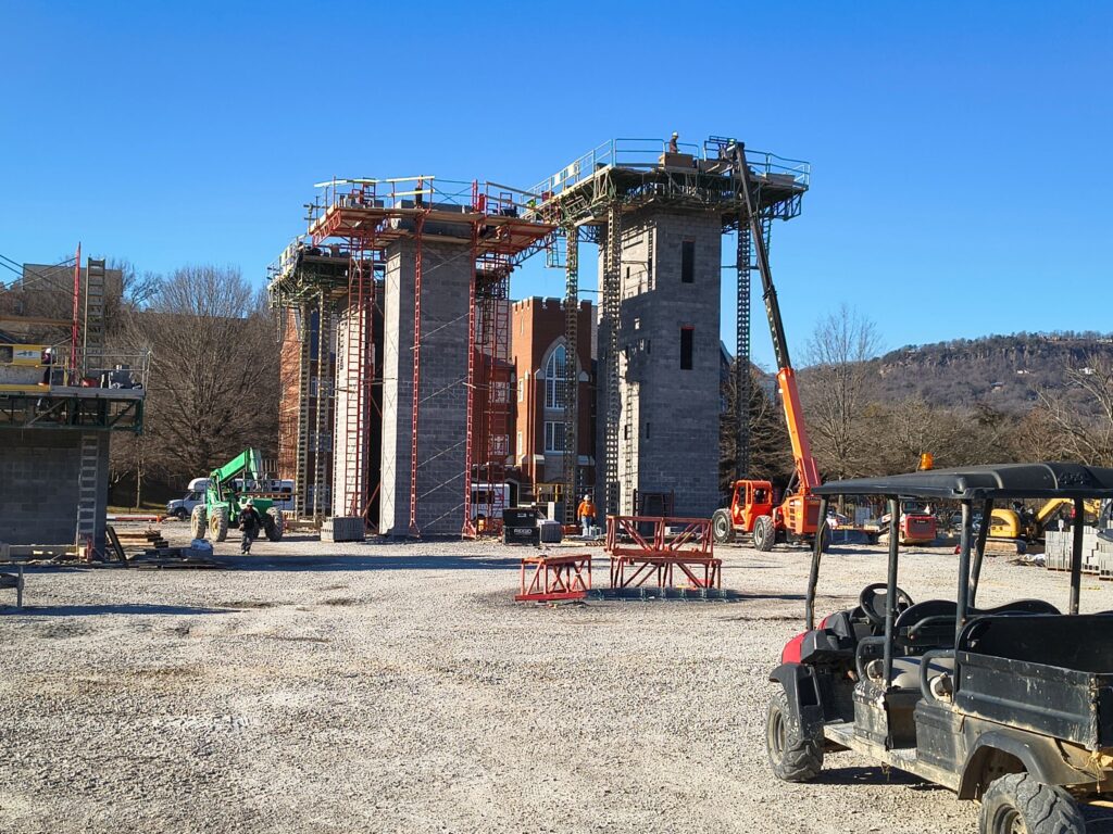 school build in progress