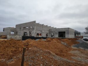 in progress college building