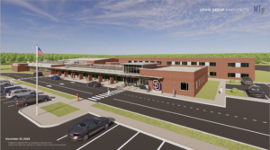 middle school building render